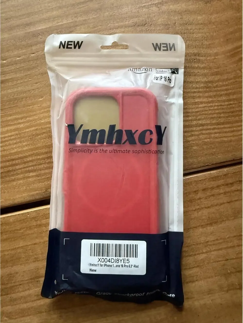 Red Protective Silicone Case for iPhone 16 Pro